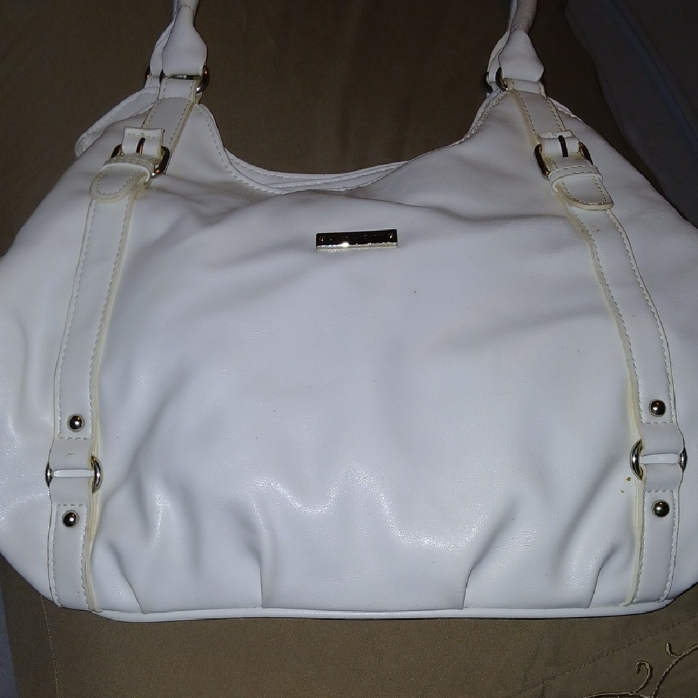 Laura Scott White Shoulder Bag